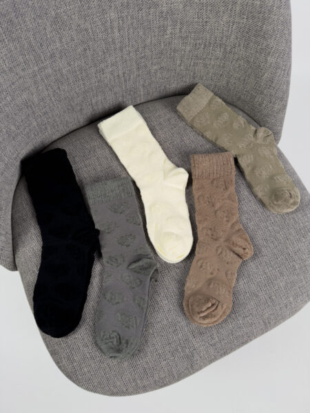 Ensemble de 5 paires de chaussettes avec cœurs