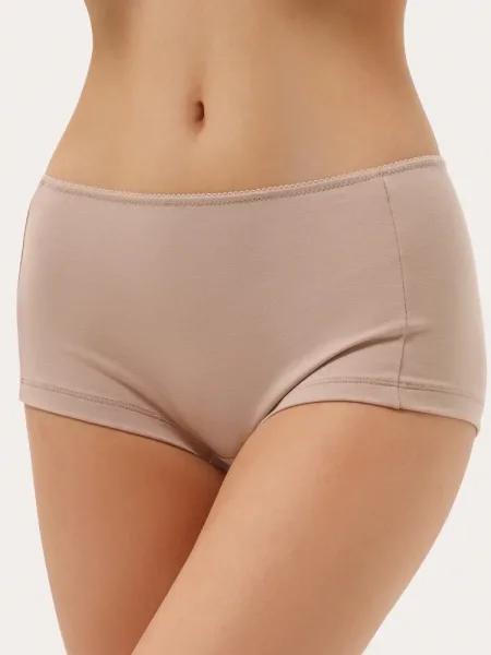 Boxers beige en coton