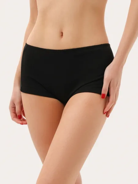 Boxers noirs en coton