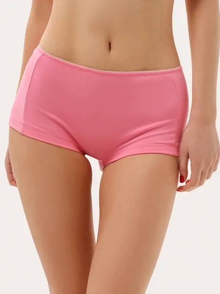 Boxers en coton rose